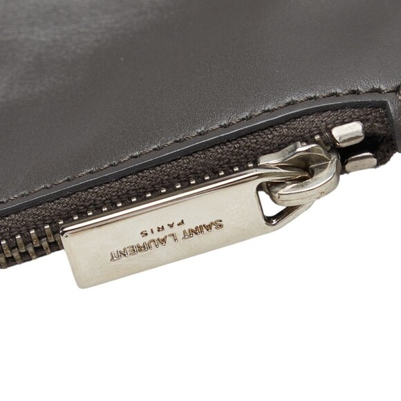 Saint Laurent Studded Tote Bag Shoulder Bag Gray - Picture 6 of 7